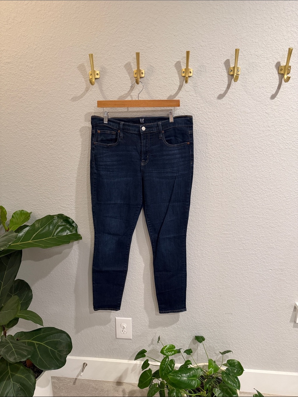 GAP Dark Indigo Ankle Skinny Jeans - Dark Blue